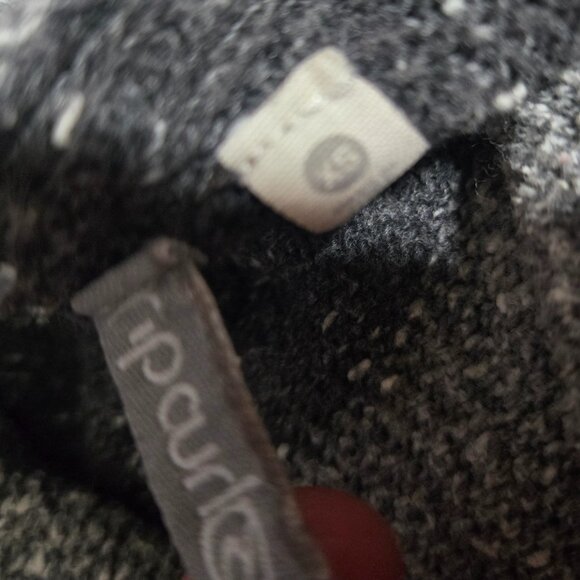 Y2K Rip Curl Striped Hooded Sweater Size XS Emo Grunge Gray Pullover - Picture 8 of 9